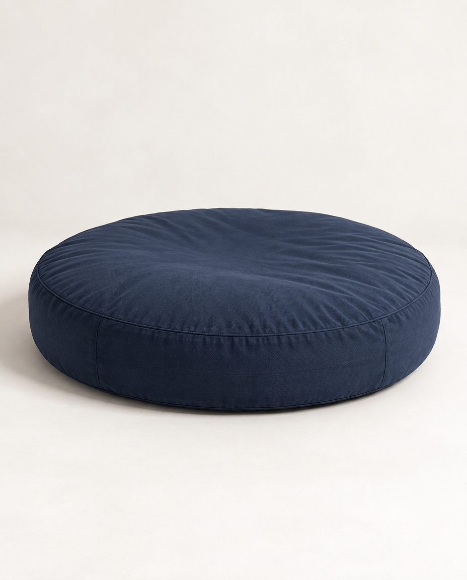 Aegean Navy Kyma Floating Pool Lounger, side view